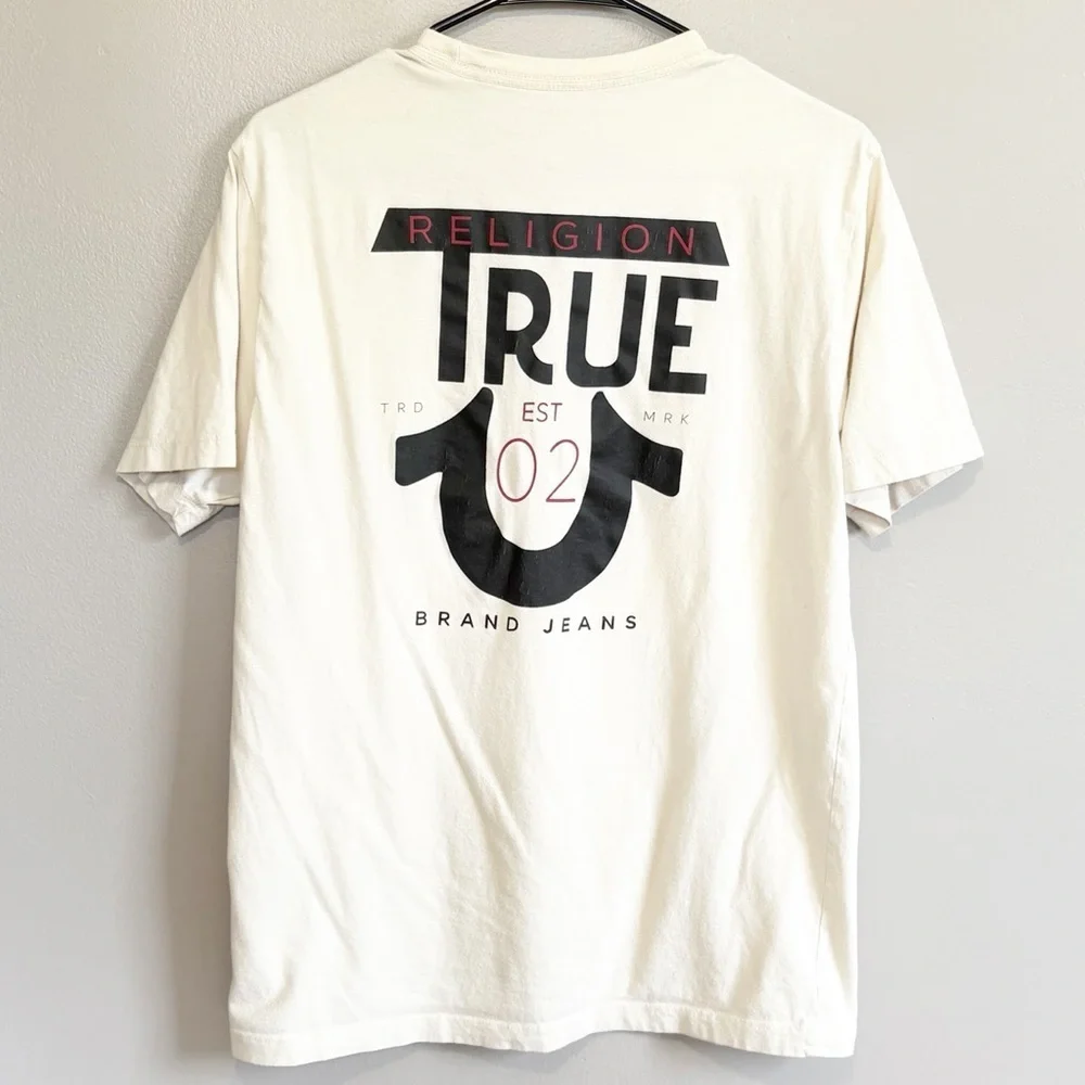 TRUE RELIGION Y2K Short Sleeve Graphic Tee Men’s Medium
